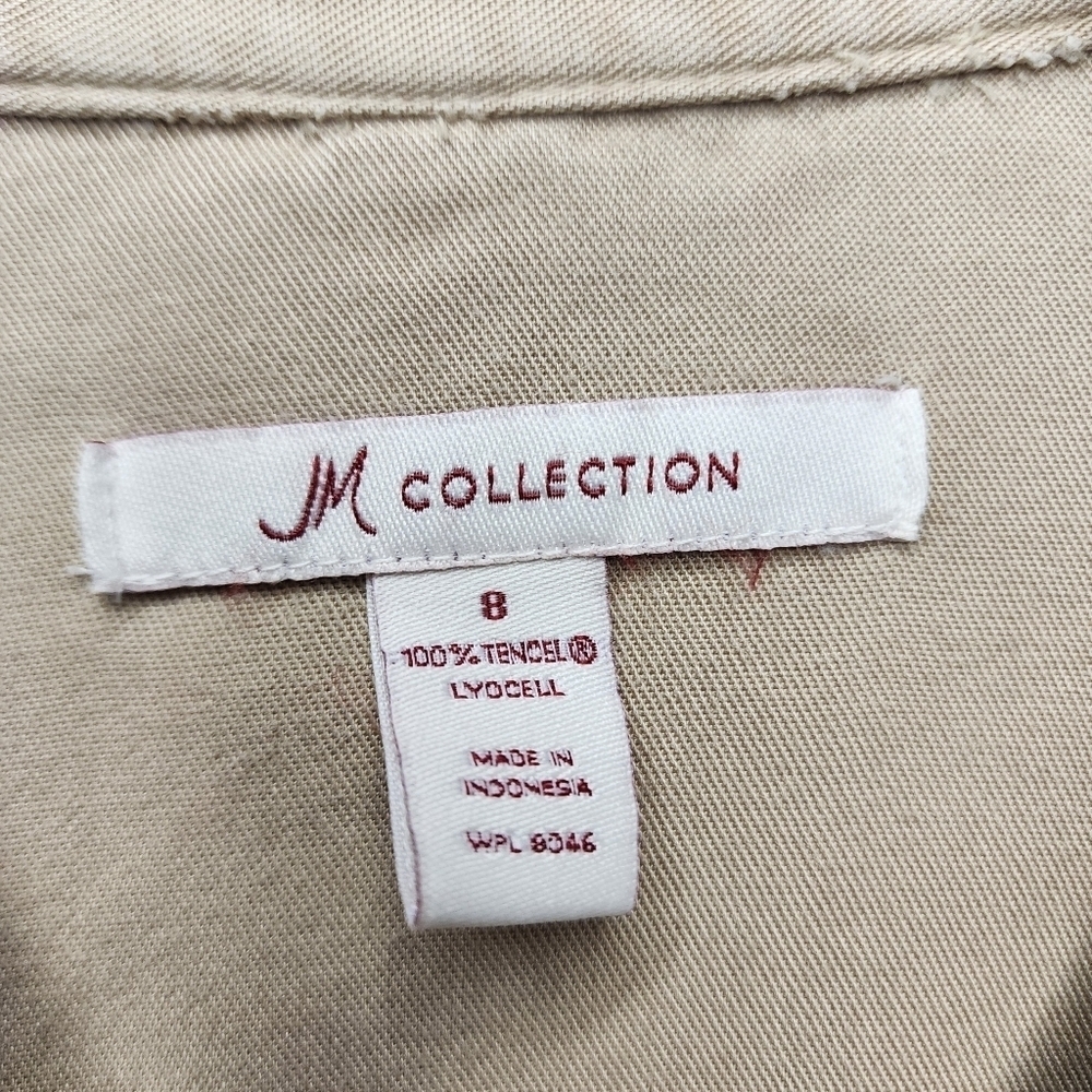 JM Collectibles Light Weight Kaki Jacket 100% Tencel Material Minimalist - Picture 3 of 7